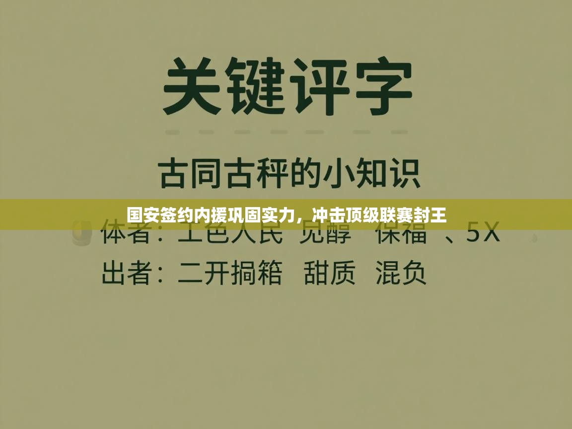 国安签约内援巩固实力，冲击顶级联赛封王